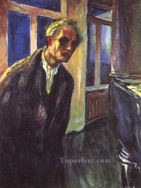 Autorretrato El vagabundo nocturno 1924 Edvard Munch Pintura al óleo